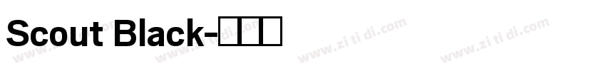 Scout Black字体转换